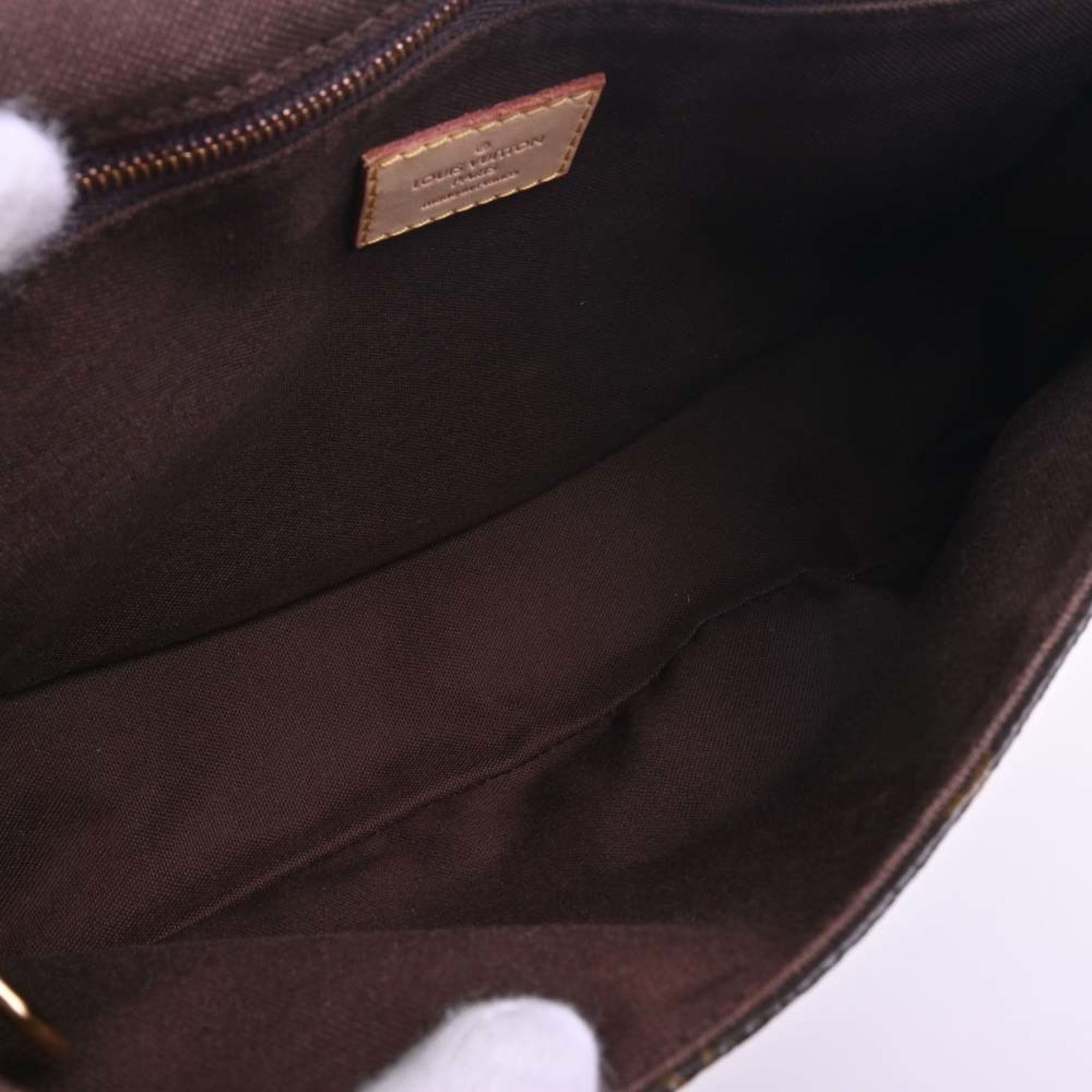 LOUIS VUITTON Monogram Menilmontan PM Shoulder Bag M40474 Brown Women's