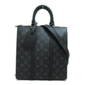 LOUIS VUITTON Sac Plat/Cross Shoulder Bag Black Monogram eclipse PVC coated canvas M46098