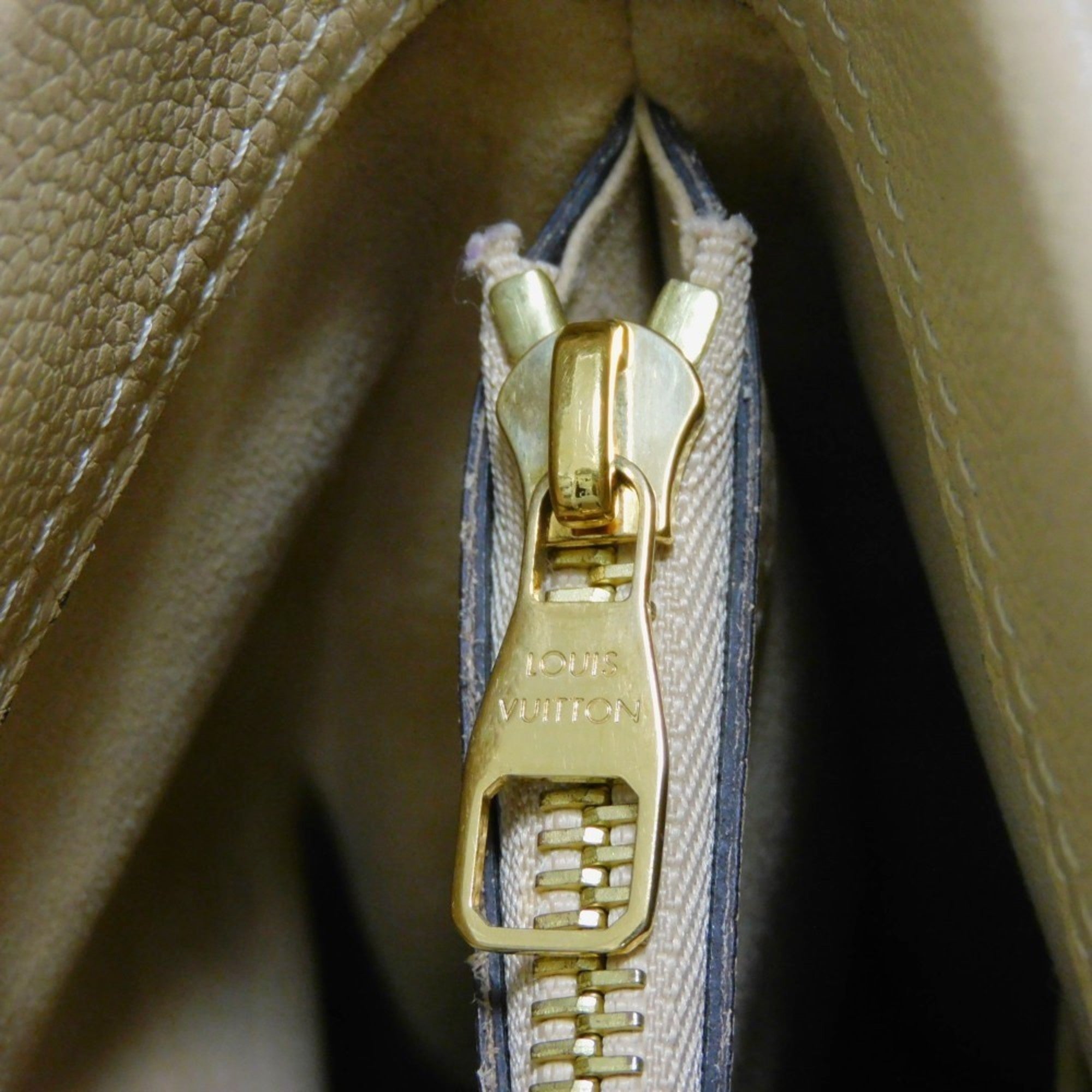 LOUIS VUITTON Shoulder Bag Pallas Shopper LV Logo Flower Beige Monogram Dune M41580 Women's