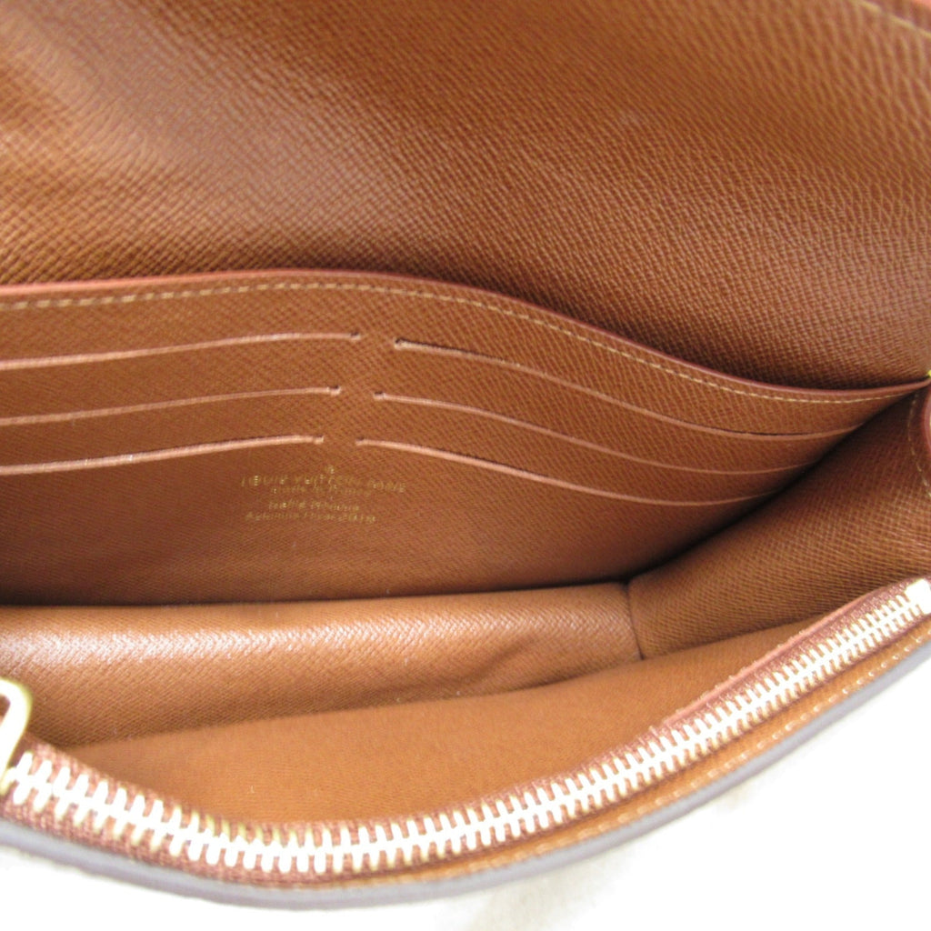 LOUIS VUITTON S lock belt pouch GM waist bag Brown Monogram PVC coated canvas M68550