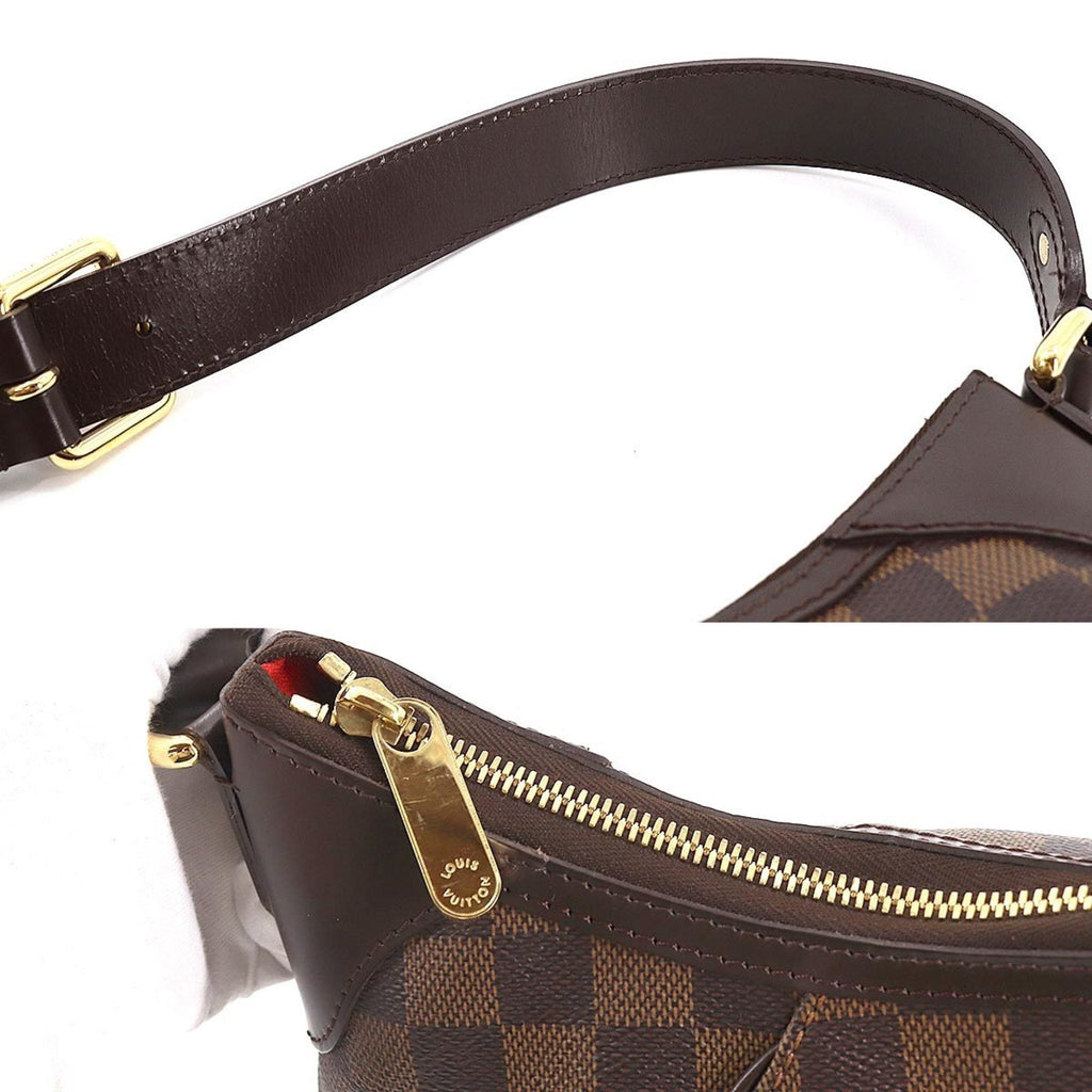 Louis Vuitton Damier Thames GM Shoulder Bag Ebene N48181 Gold Hardware