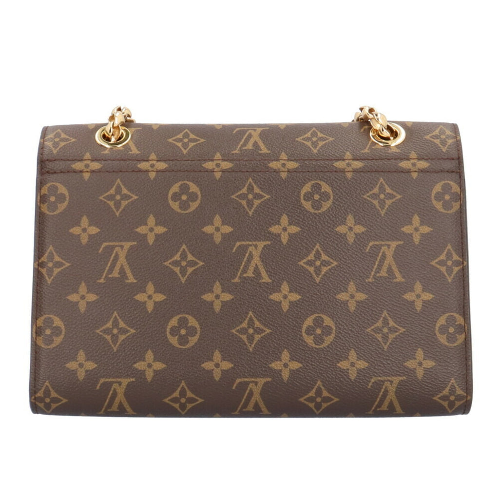 LOUIS VUITTON Victoire Monogram Shoulder Bag Canvas M41730 Brown Women's