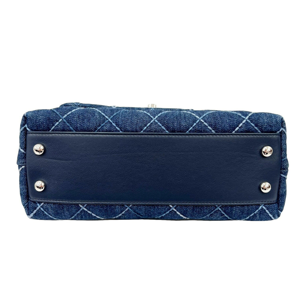 CHANEL Coco Handle XS Flap Bag 24 Shoulder Handbag Matelasse 27 Series A92990 Ladies Blue