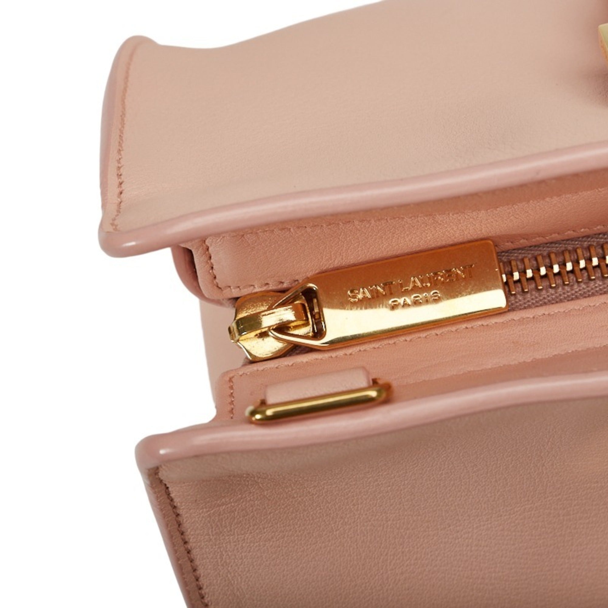 SAINT LAURENT Y line cabas chic handbag 331210 pink leather ladies