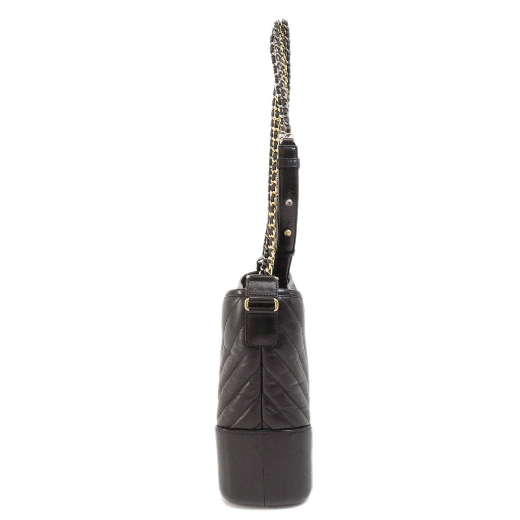 CHANEL V stitch shoulder bag calf Ladies