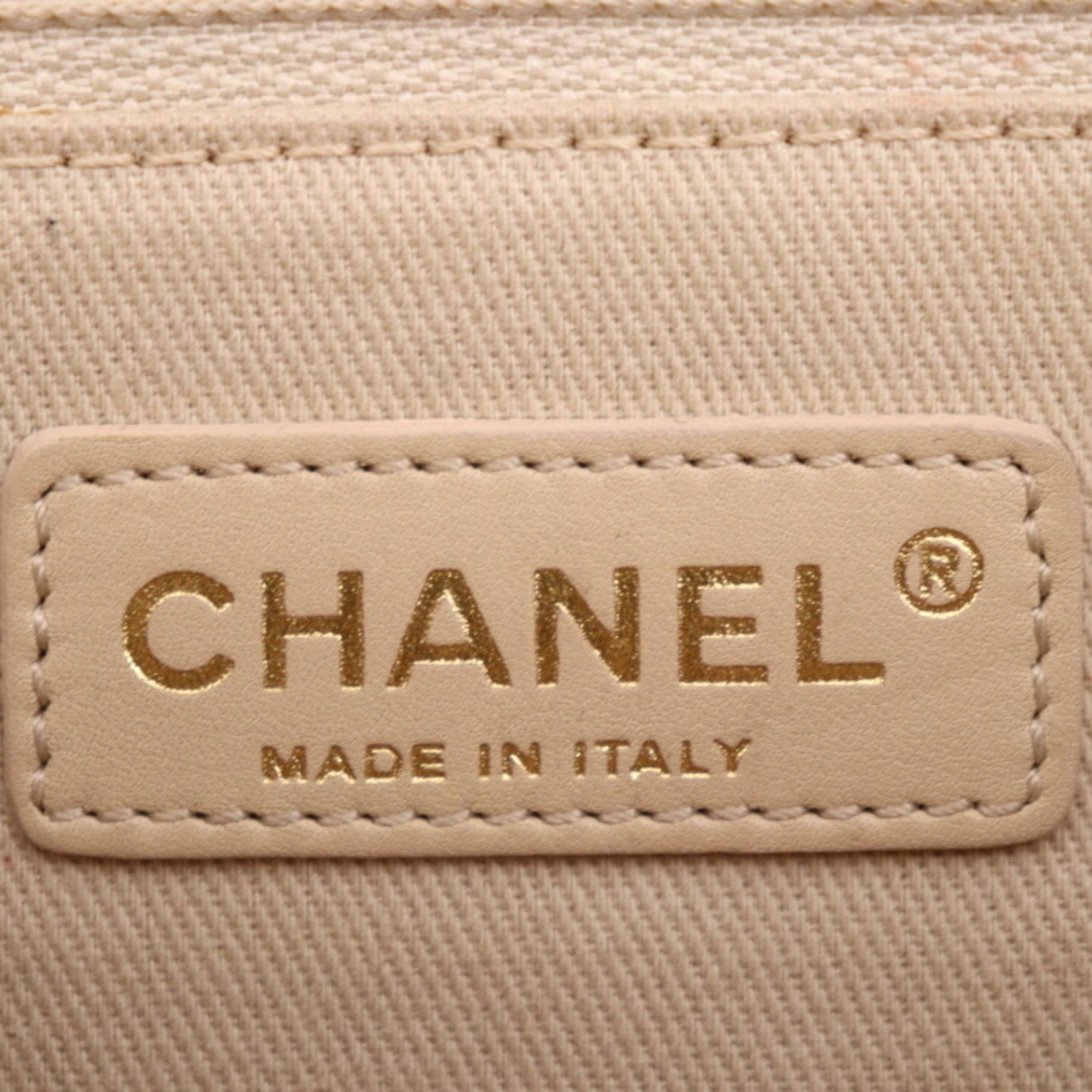 CHANEL shoulder bag leather canvas Bordeaux system here mark 2WAY handbag gold metal fittings chain 12 series