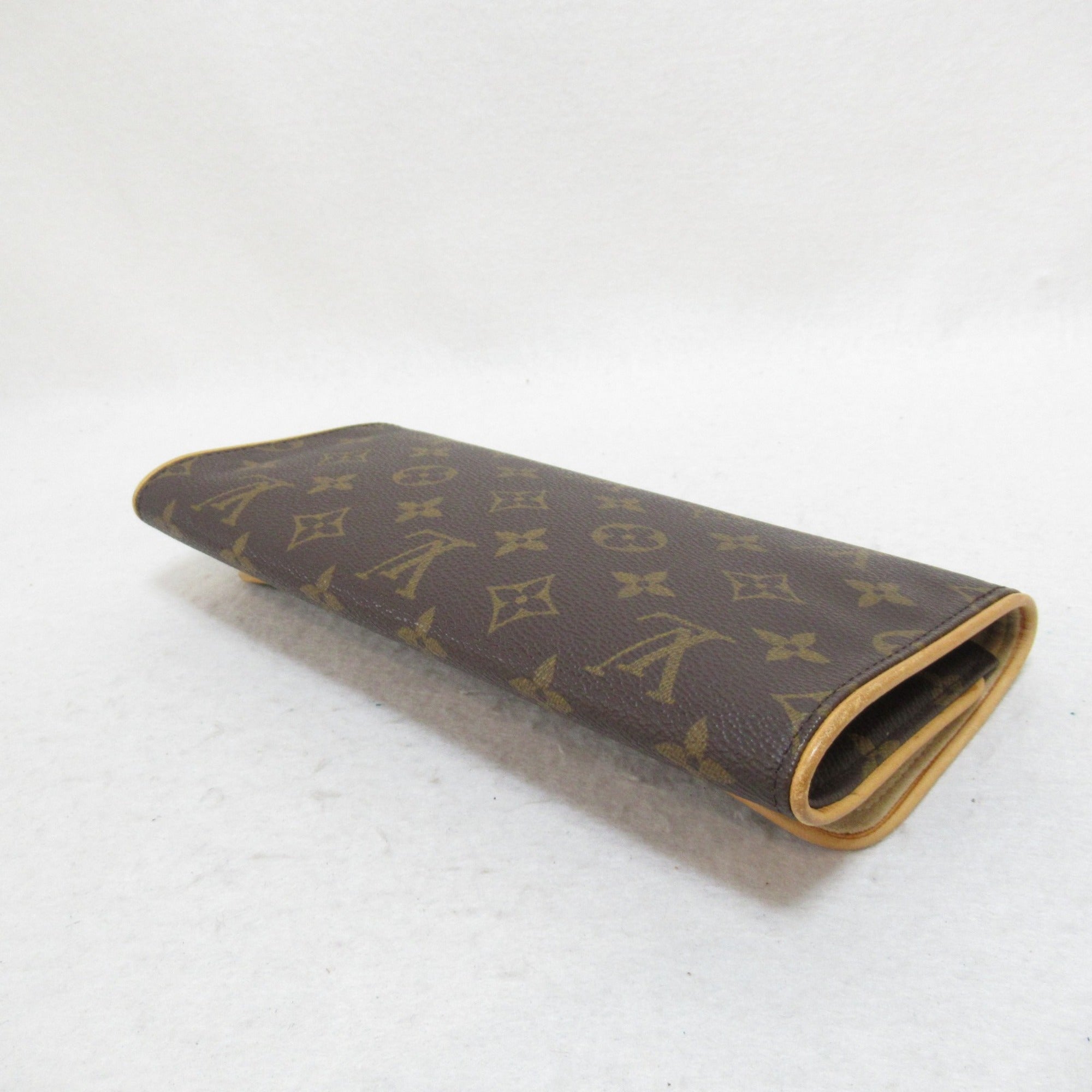 LOUIS VUITTON Pochette Twin GM Shoulder Bag Brown Monogram PVC coated canvas M51852