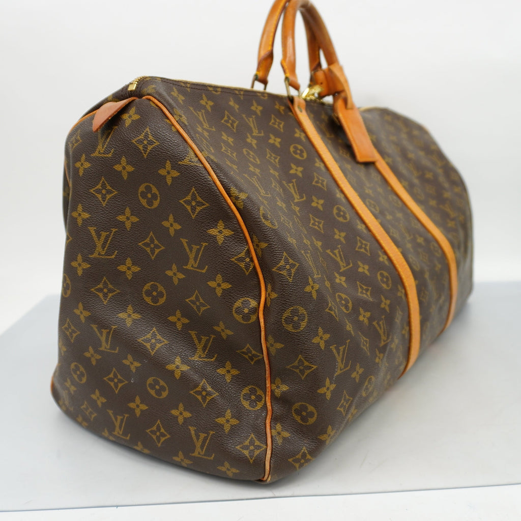 LOUIS VUITTONAuth  Monogram Keepol 60 M41422 Unisex Boston Bag