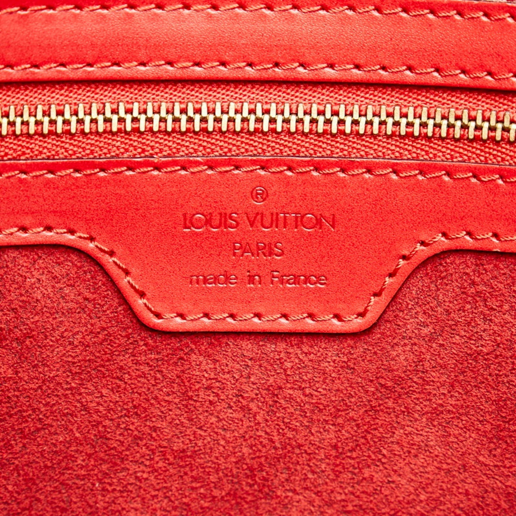 Louis Vuitton Epi Lussac Tote Bag Shoulder M52287 Castilian Red Leather Women's LOUIS VUITTON