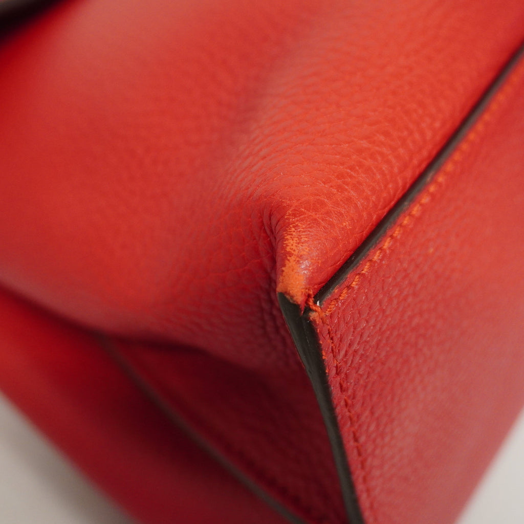 Gucci  Bamboo 2way Bag 392013 Women's Leather Handbag,Shoulder Bag Red Color