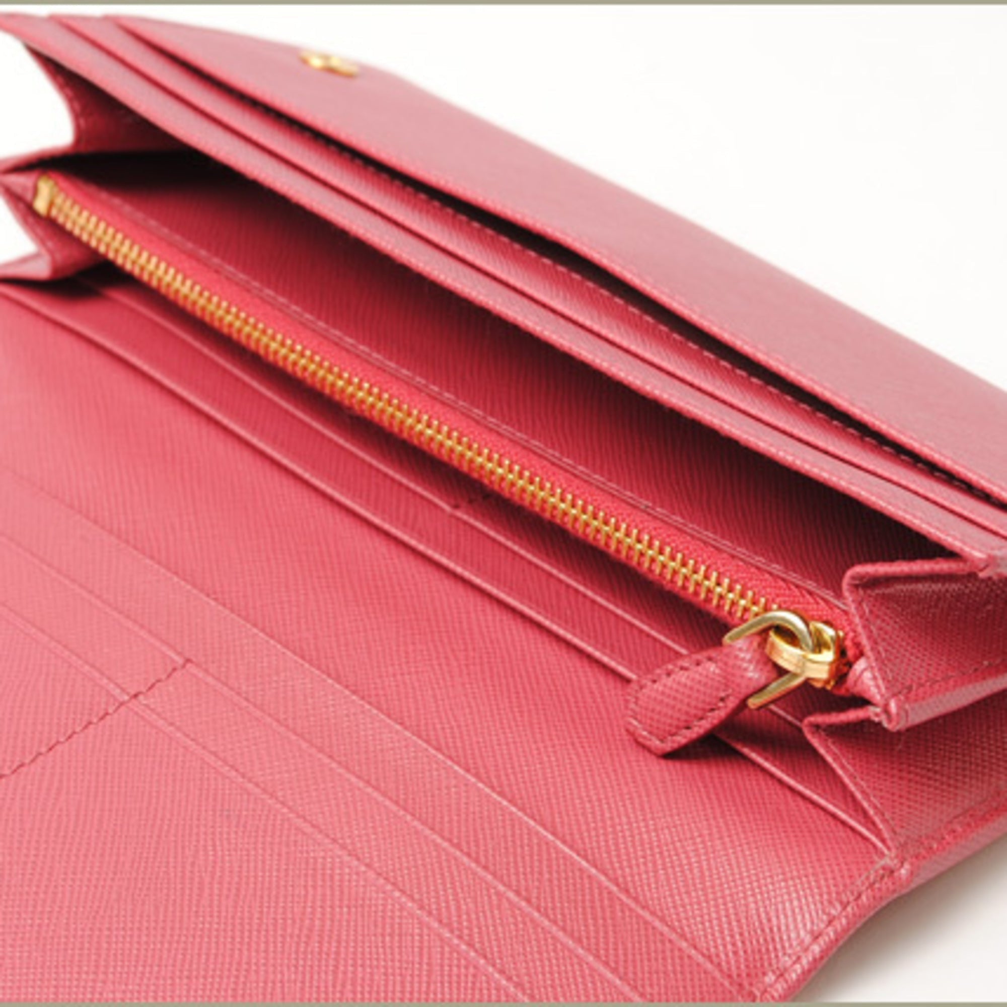 Prada Wallet PRADA Long wallet 1M1132 SAFFIANO METAL Safiano metal PEONIA Peonia