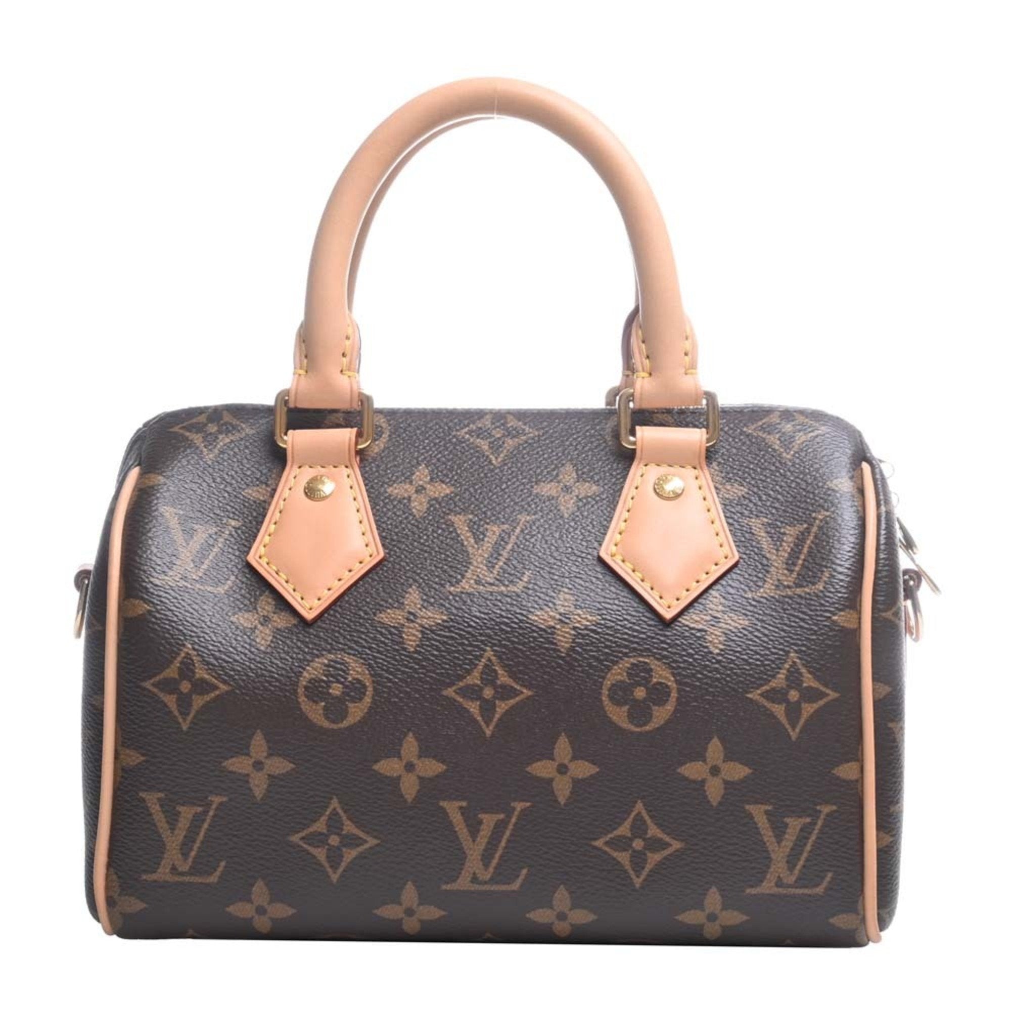 LOUIS VUITTON Monogram Speedy Bandouliere 20 Handbag M46234 Brown Women's