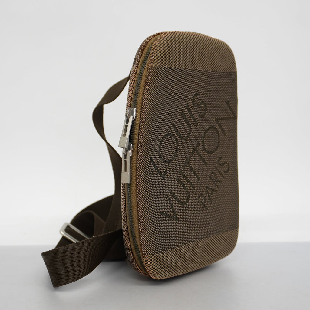 LOUIS VUITTONAuth  Damier Geant M93620 Men's Sling Bag Earth