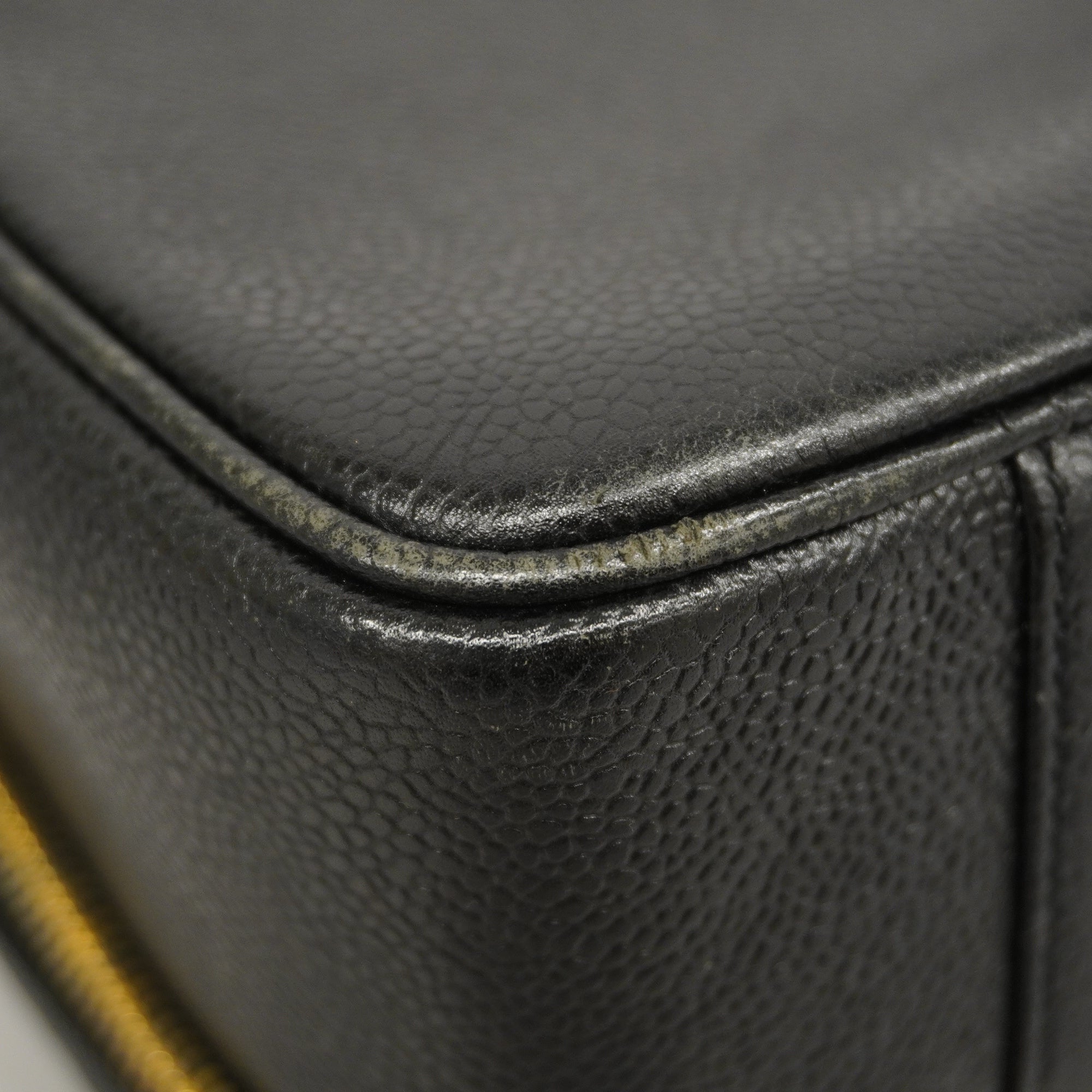 CHANELAuth  2WAY Bag Women's Caviar Leather Handbag,Shoulder Bag Black