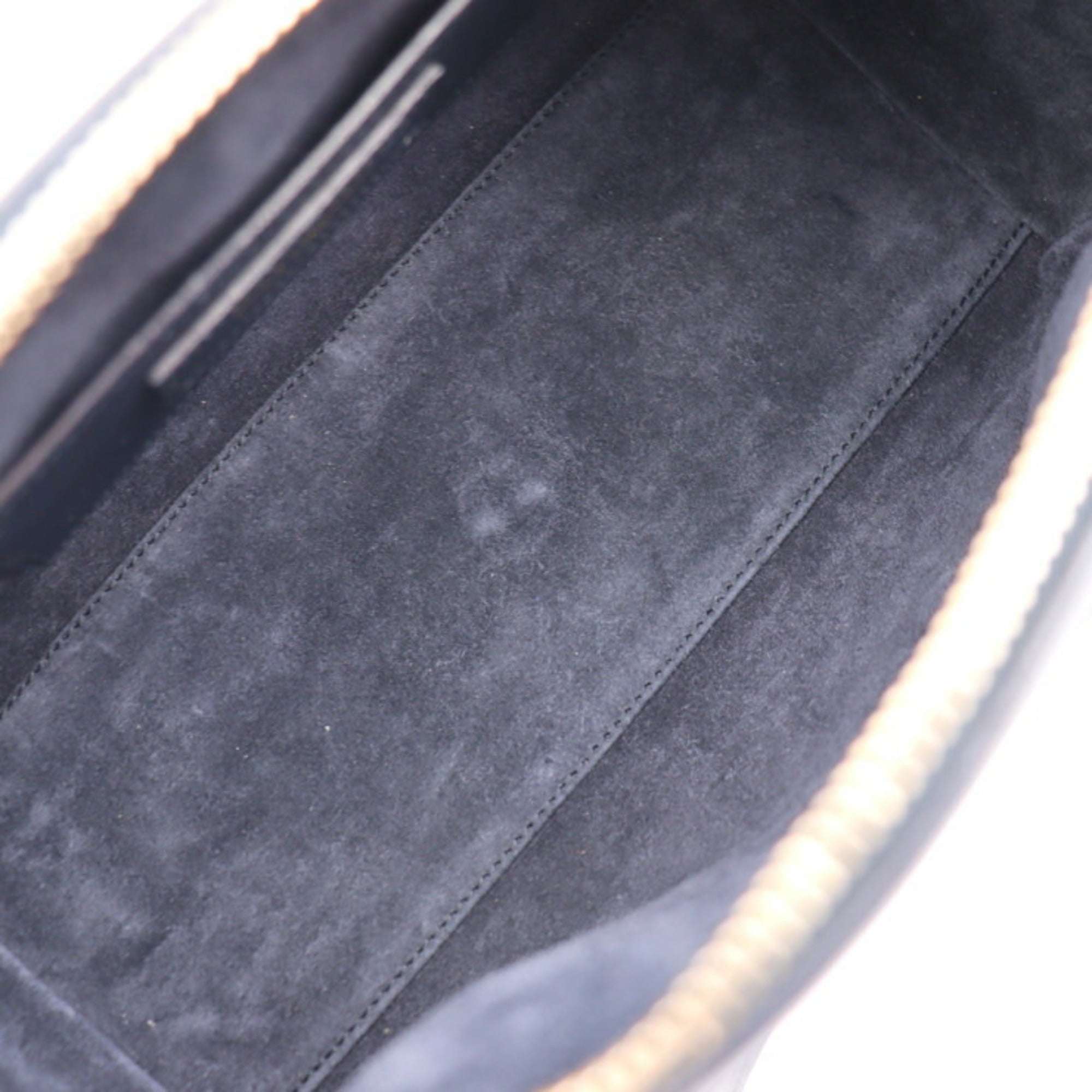 YVES SAINT LAURENT SAINT LAURENT PARIS Saint Laurent Paris Baby Duffle Handbag 330958 Leather Navy 2WAY Mini Boston Gold Hardware