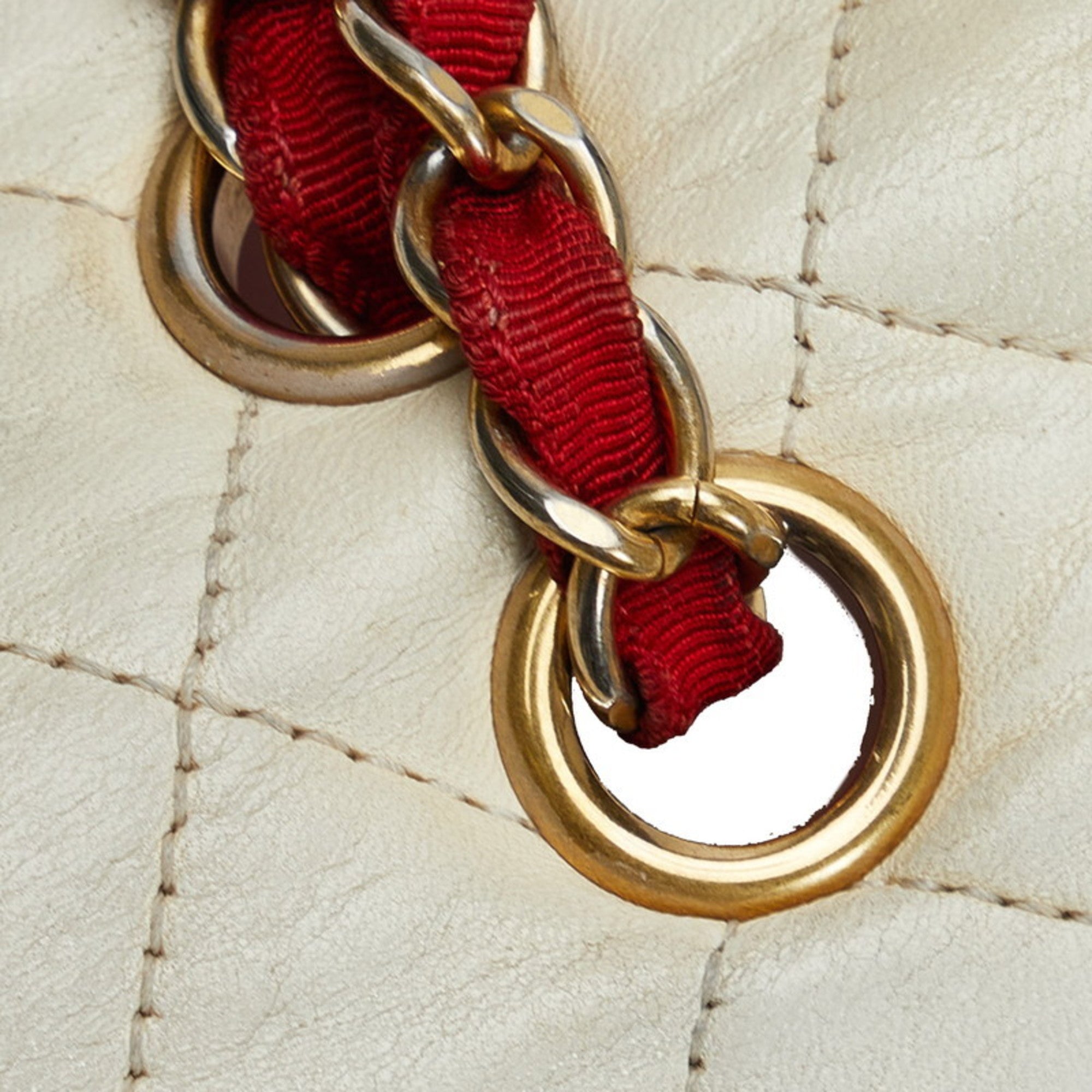 CHANEL Cruise Coco Mark Interlocking Chain Shoulder Bag 401368 Multicolor Gold Leather Ladies