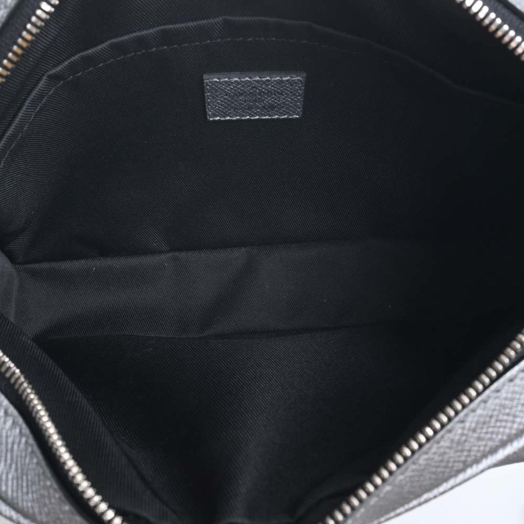 LOUIS VUITTON Taigarama Outdoor Messenger Shoulder Bag M30830 Silver Men's