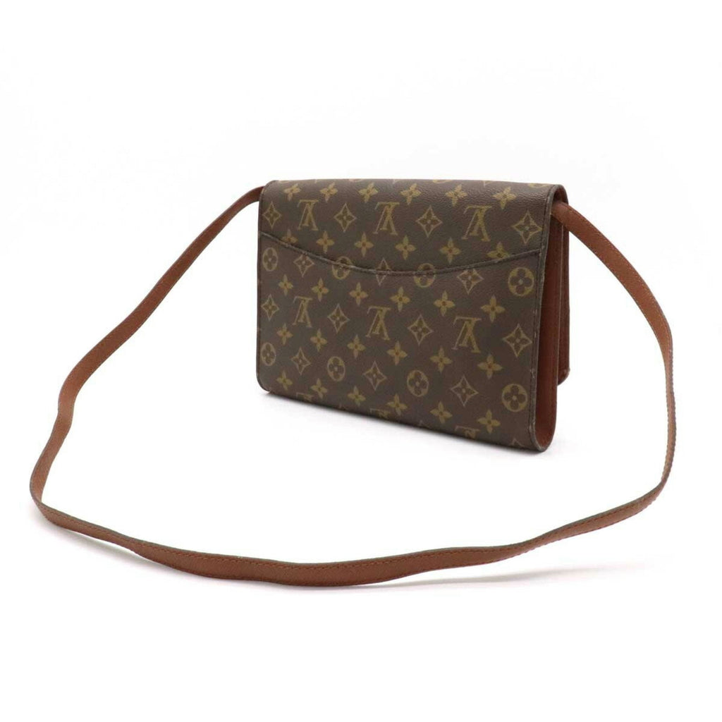 Louis Vuitton Monogram Bordeaux Shoulder Bag Clutch Second M51797
