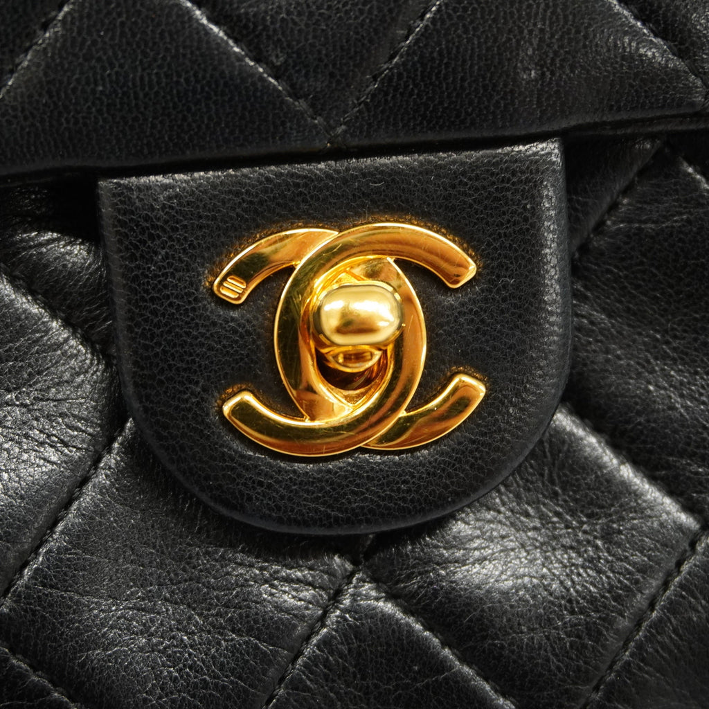CHANELAuth  Matelasse Diana Flap Chain Shoulder Women's Leather Shoulder Bag