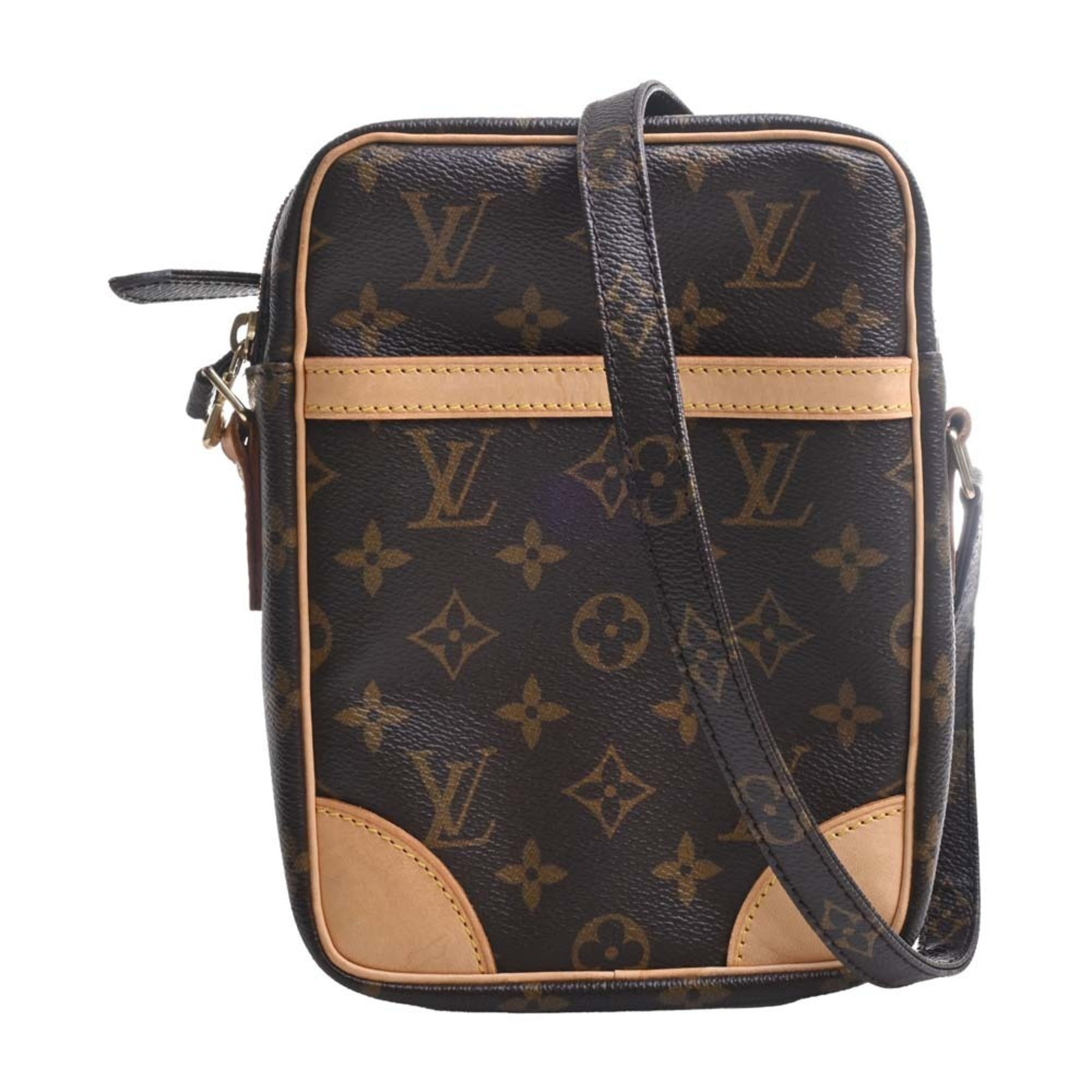 LOUIS VUITTON Monogram Danube Shoulder Bag M45266 Brown Women's