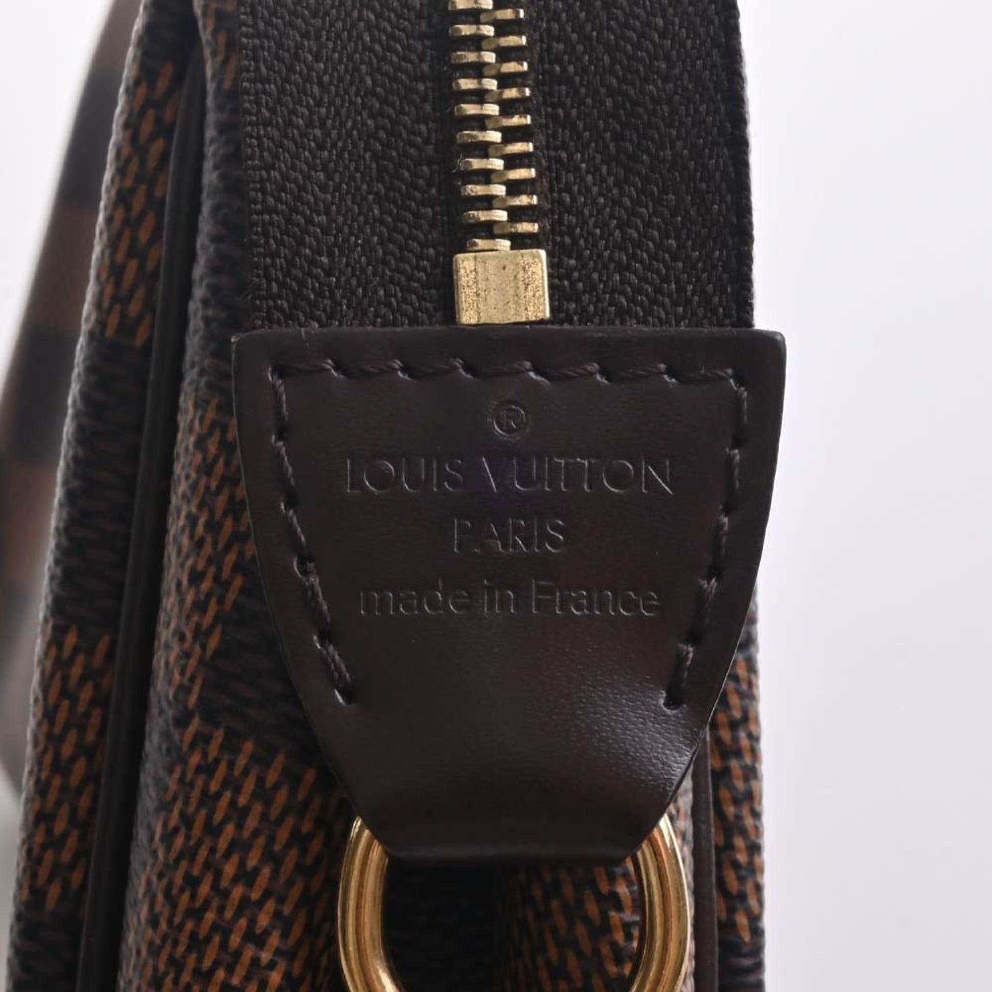 LOUIS VUITTON Damier Eva Chain Shoulder Bag N55213 Brown Women's