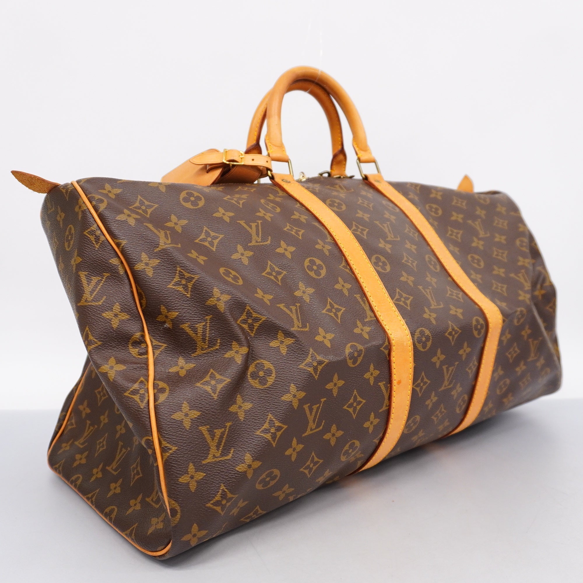 LOUIS VUITTONAuth  Monogram Keepol 55 M41424 Boston Bag