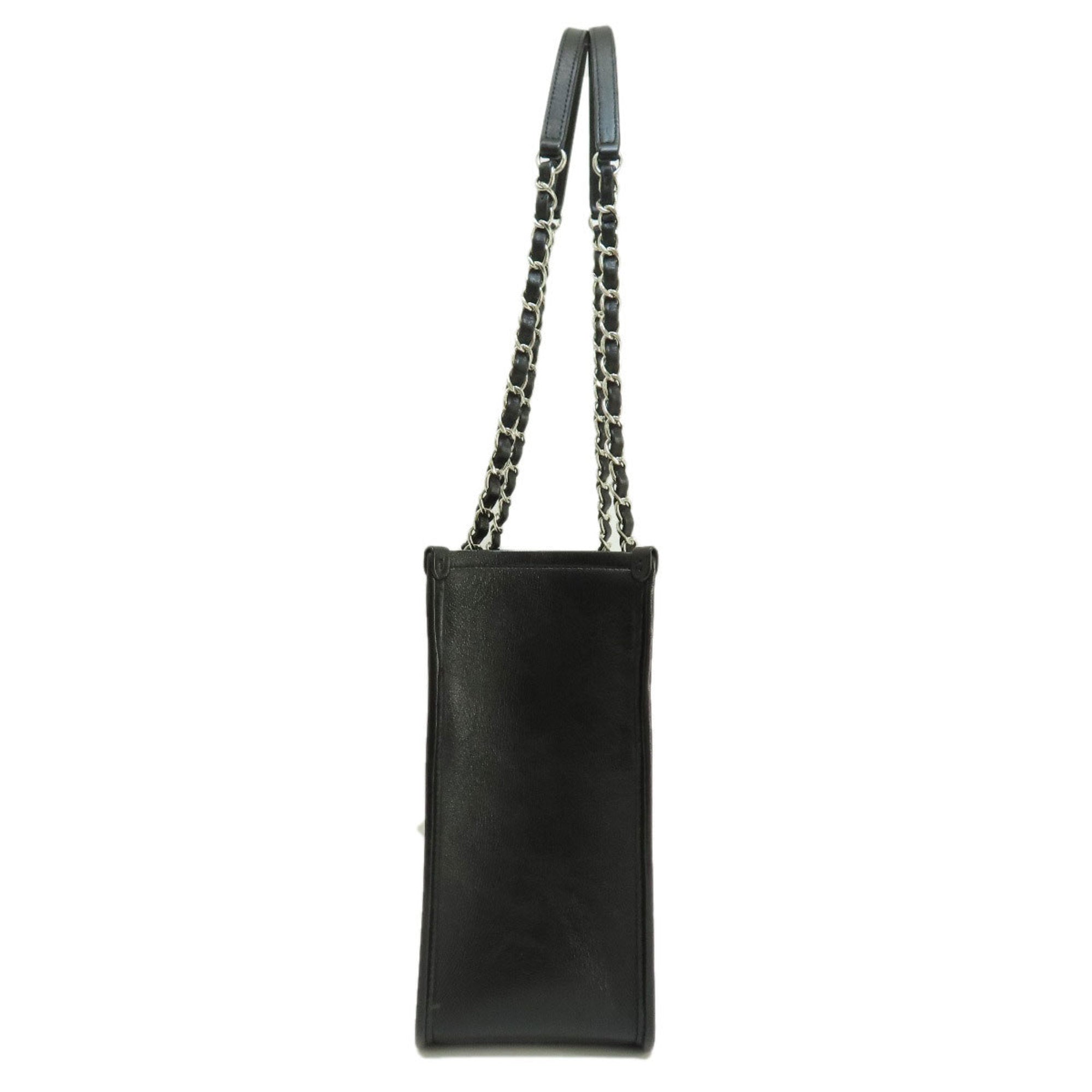 CHANEL Chain Bag Matelasse Tote Calf Women's