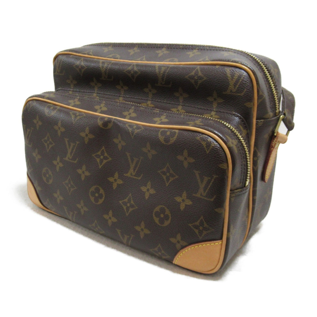 LOUIS VUITTON Nile Shoulder Bag Brown Monogram PVC coated canvas M45244