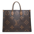 LOUIS VUITTON Giant Monogram Reverse On the Go GM 2WAY Tote Bag M45320 Brown Women's