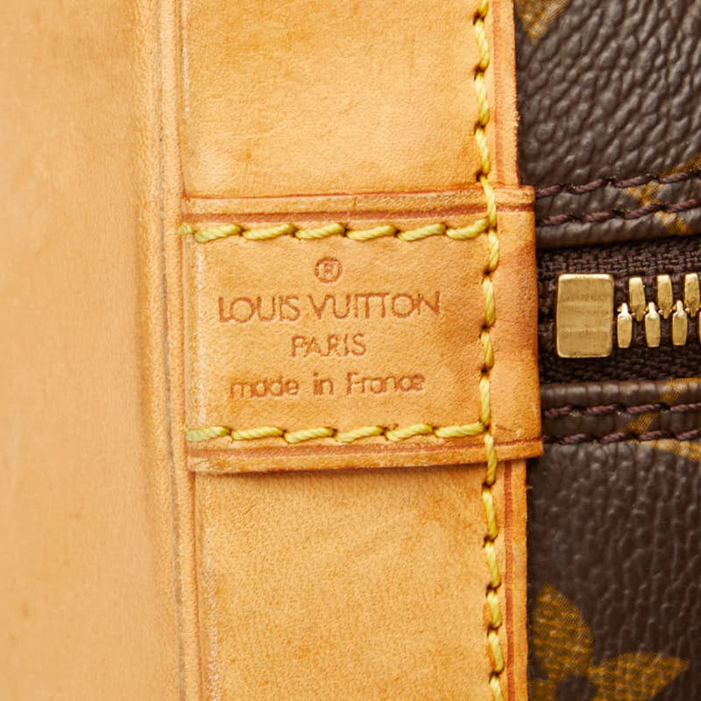 LOUIS VUITTON Monogram Alma PM Handbag M51130 Brown PVC Leather Women's