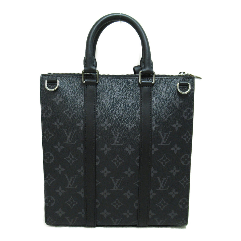 LOUIS VUITTON Sac Plat/Cross Shoulder Bag Black Monogram eclipse PVC coated canvas M46098
