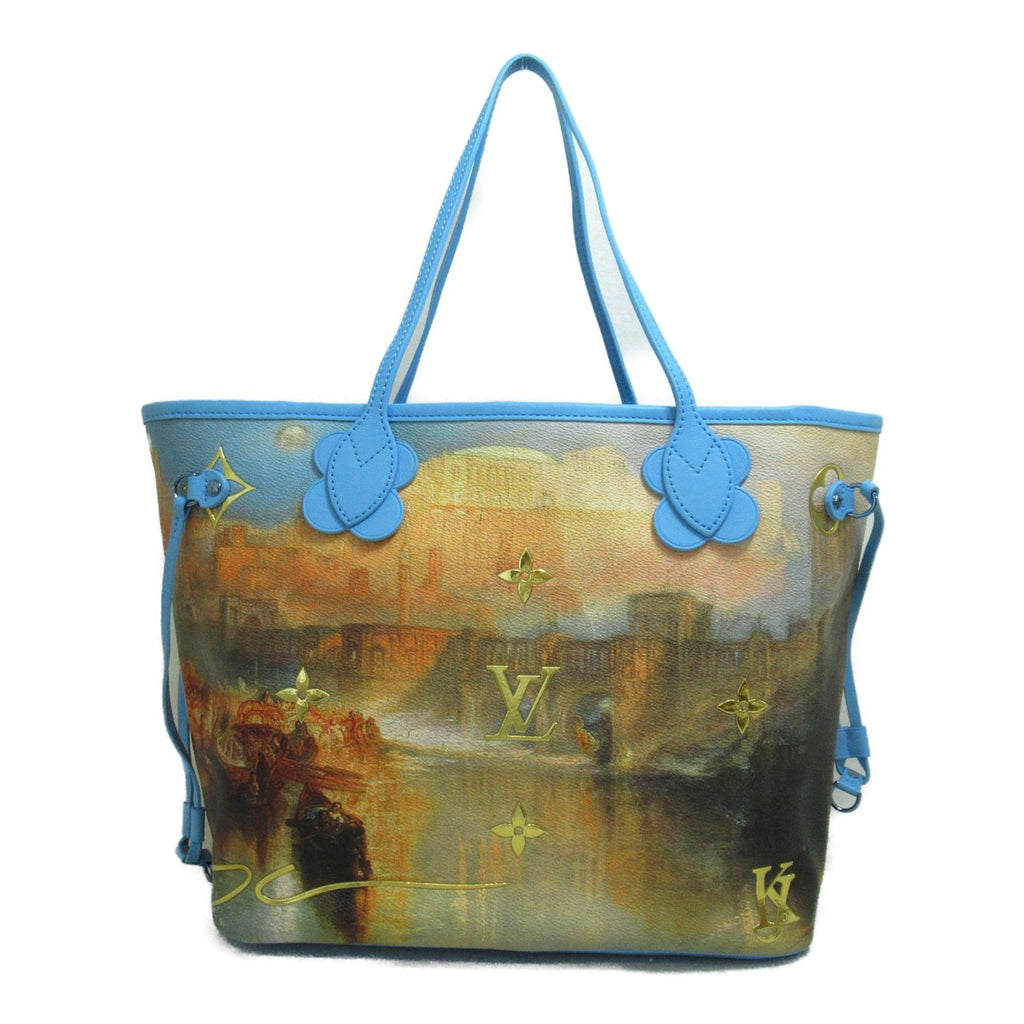 LOUIS VUITTON Turner Neverfull MM Tote Bag Blue Masters collection PVC coated canvas
