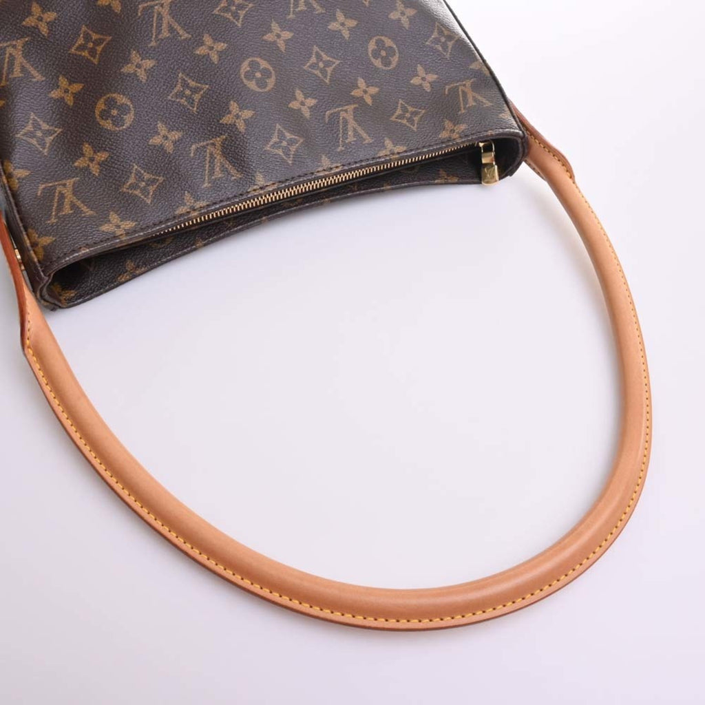 LOUIS VUITTON Monogram Looping GM Shoulder Bag M51145 Brown Women's