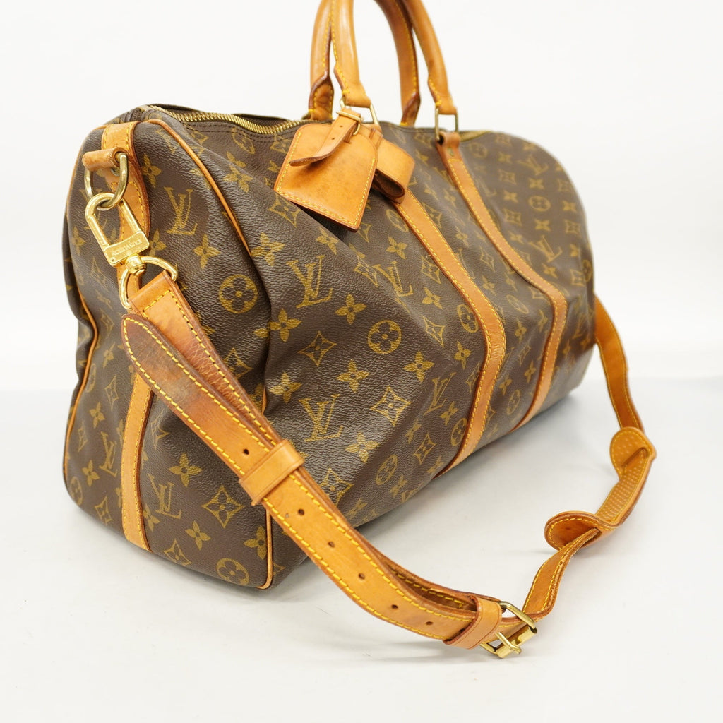LOUIS VUITTONAuth  Monogram Keepall Bandouliere 45 M41418 Unisex Boston Bag
