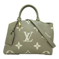 LOUIS VUITTON Petit Palais PM handbag Beige Turtle claim Monogram empreinte leather M58914