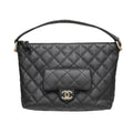 CHANEL Maxi Hobo Bag AS4347B Shoulder Black [SG Hardware] Calfskin Women's Men's