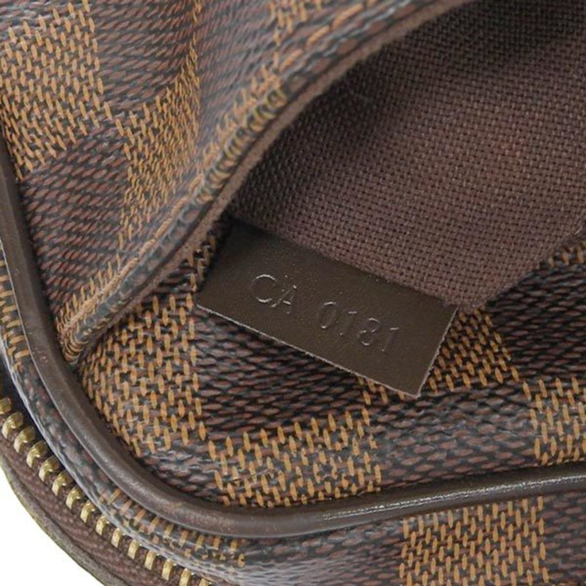 LOUIS VUITTON Damier Bum Bag Brooklyn Waist Body N41101 Brown Women's