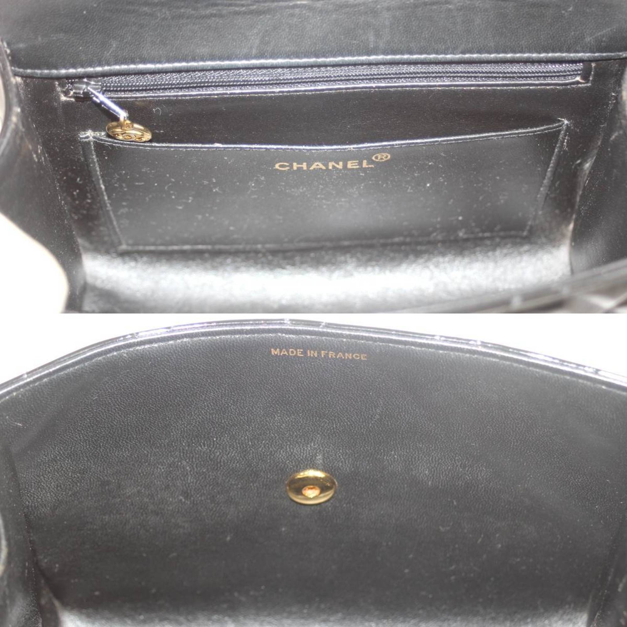 CHANEL handbag enamel black 2169878