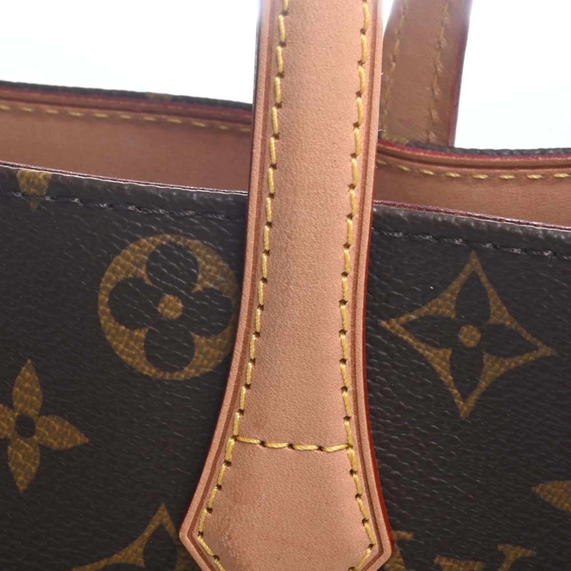 LOUIS VUITTON Monogram Wilshire PM Handbag M45643 Brown Women's