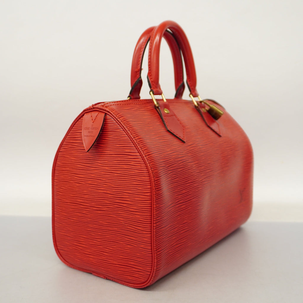 LOUIS VUITTONAuth  Epi Speedy 25 M43017 Women's Handbag Castilian Red