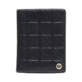 CHANEL Cocomark Business Card Holder Case Black Lambskin Ladies