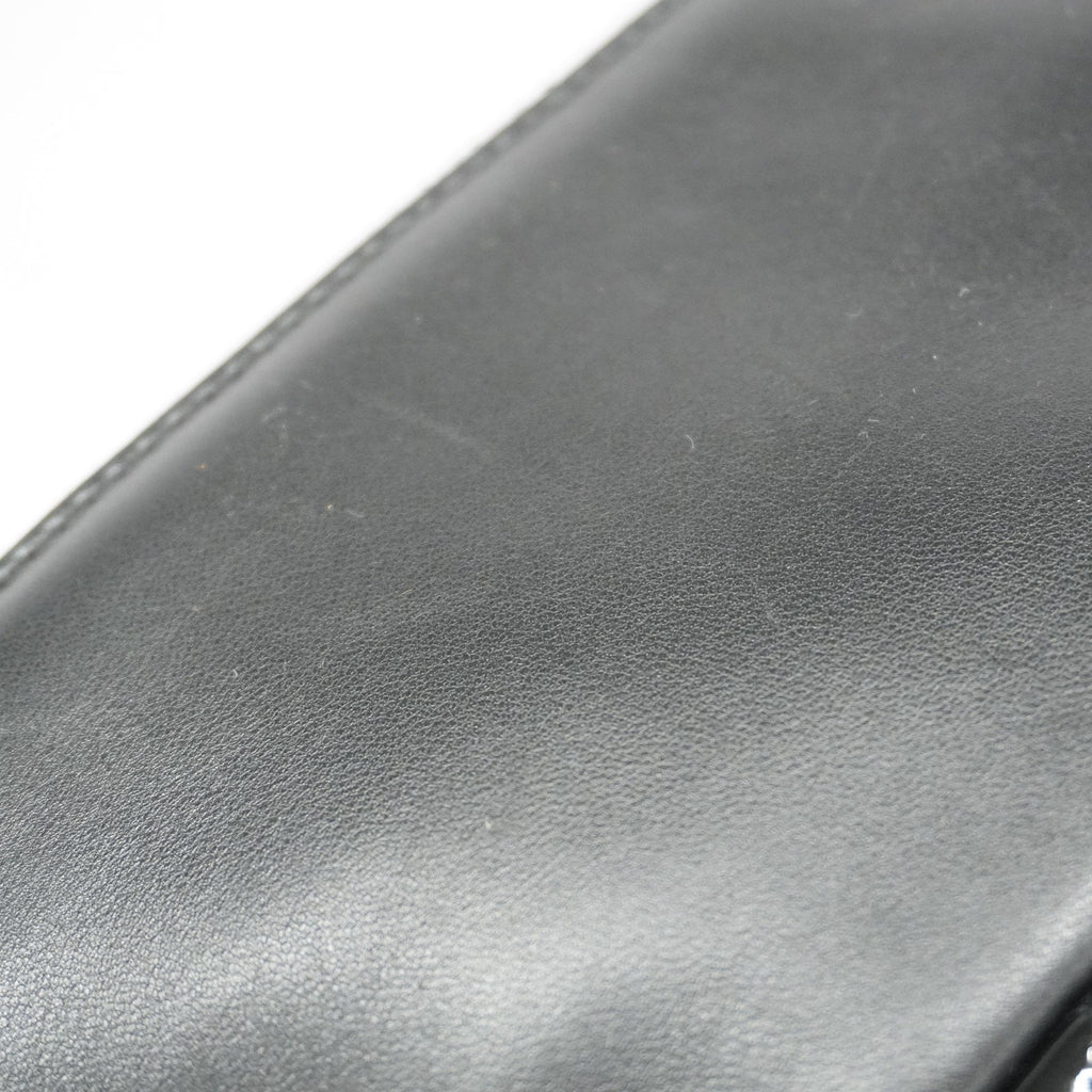 CHANELAuth  Matelasse Women's Leather,Patent Leather Clutch Bag Black