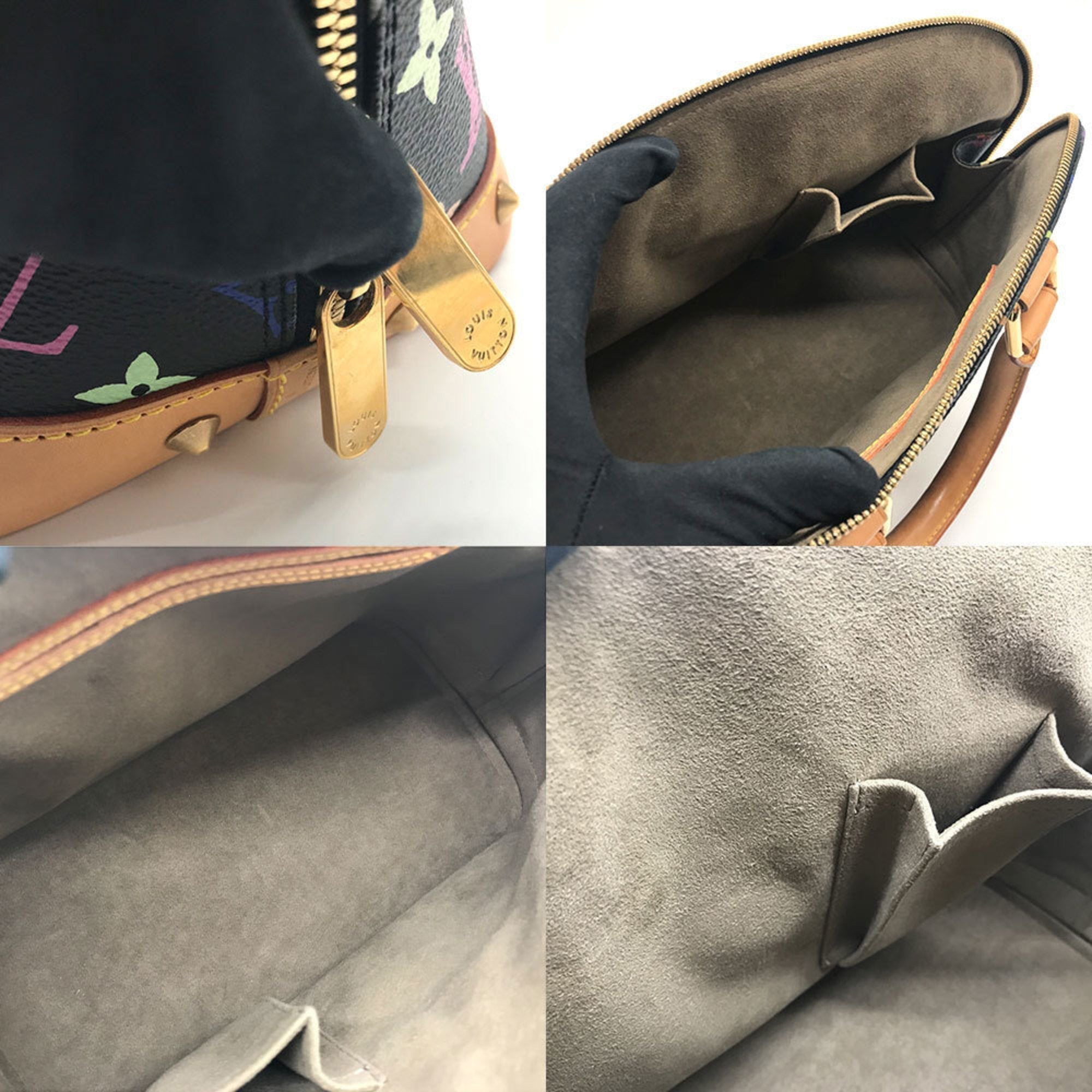 LOUIS VUITTON Handbag Alma PM Monogram Multicolor Black M92646