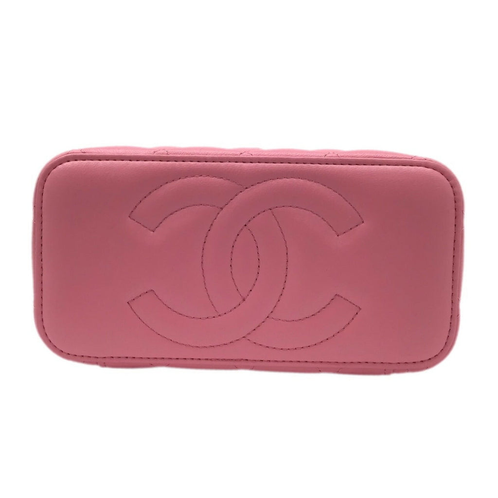 CHANEL Vanity Chain Bag AP2199 Lambskin Pink G Hardware Shoulder Women Men Unisex