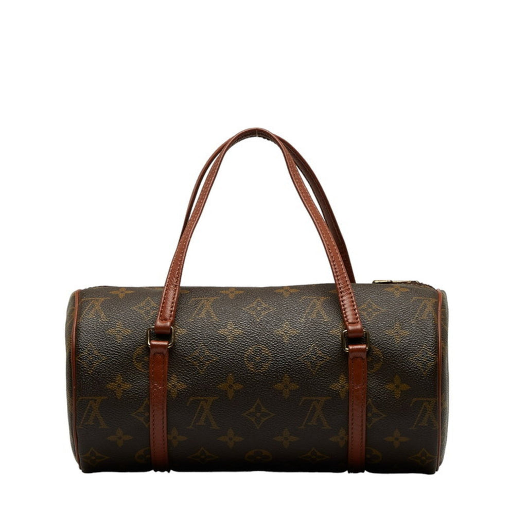 LOUIS VUITTON Monogram Papillon Handbag M51366 Brown PVC Leather Women's