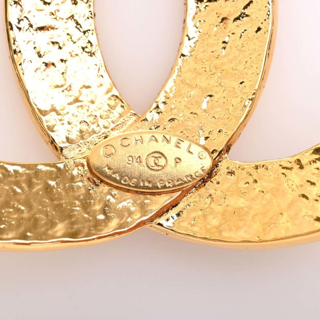 CHANEL Coco Mark Brooch Gold Ladies
