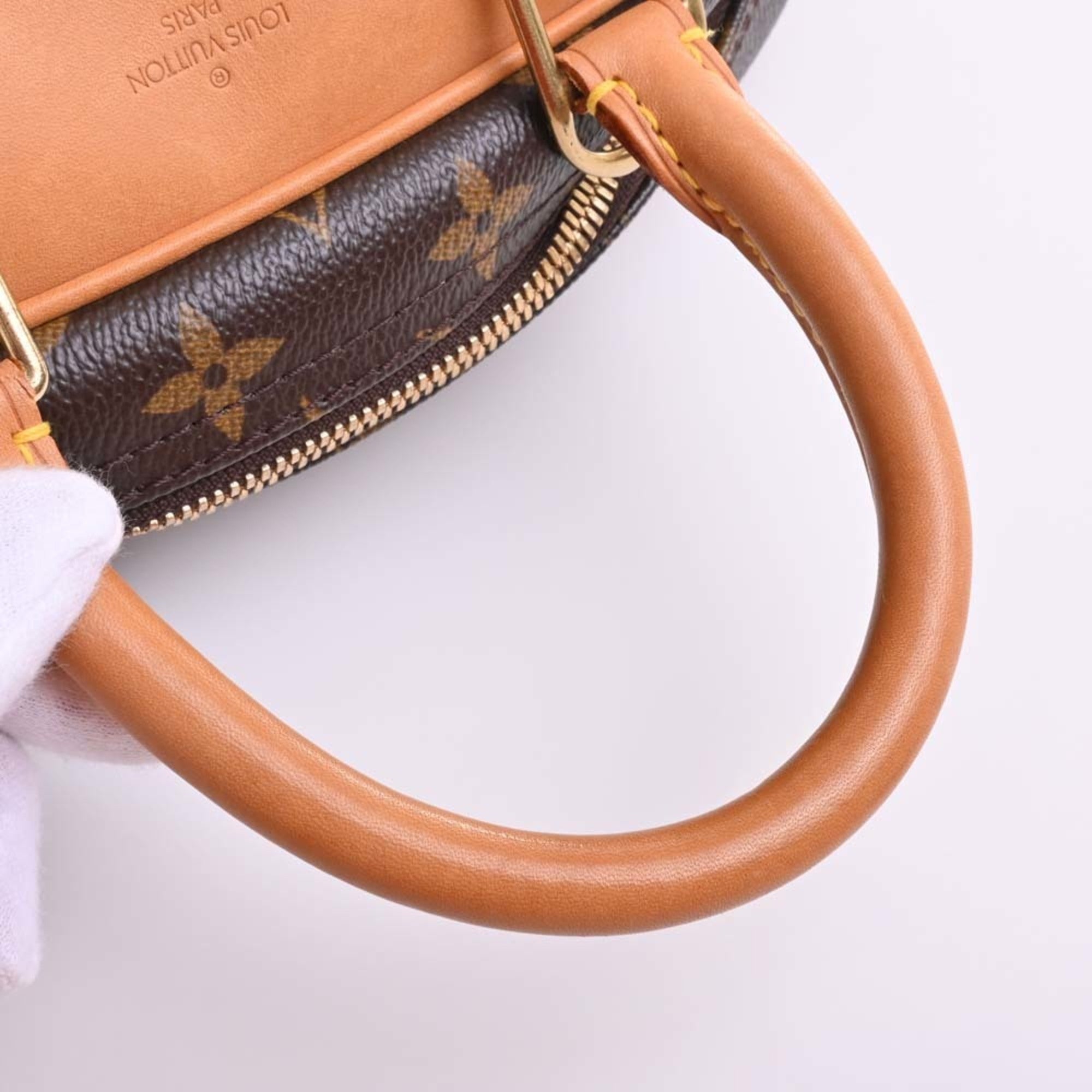 LOUIS VUITTON Monogram True Bill Handbag M42228 Brown Women's