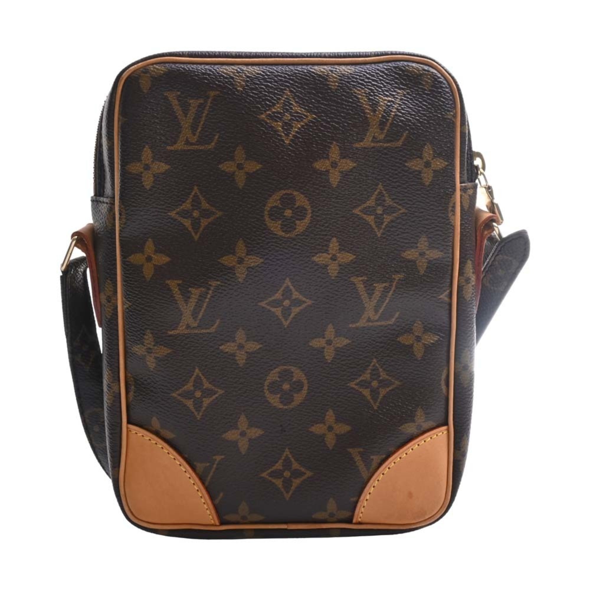 LOUIS VUITTON Monogram Danube Shoulder Bag M45266 Brown Women's