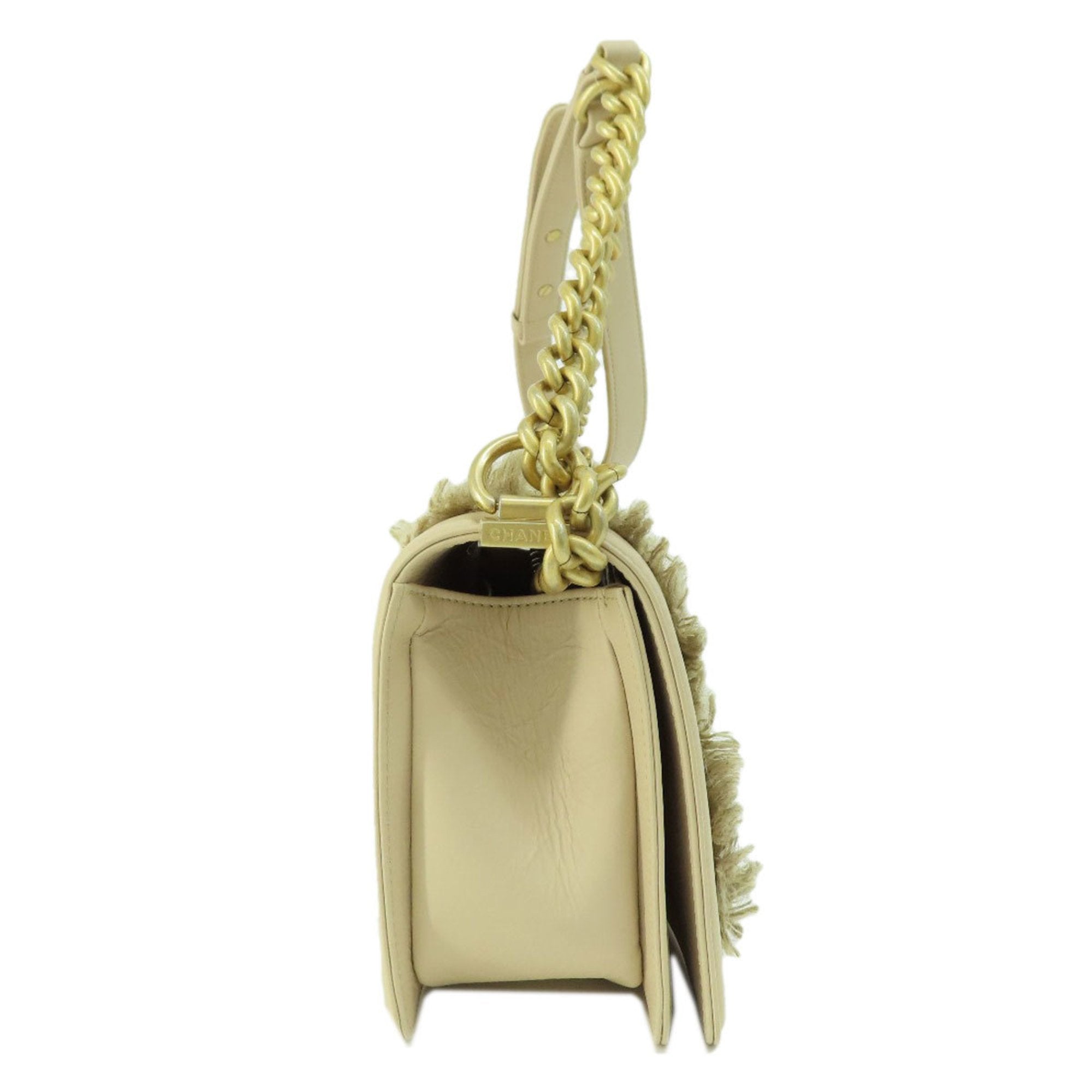 CHANEL Boy  Bijou Shoulder Bag Calf Women's