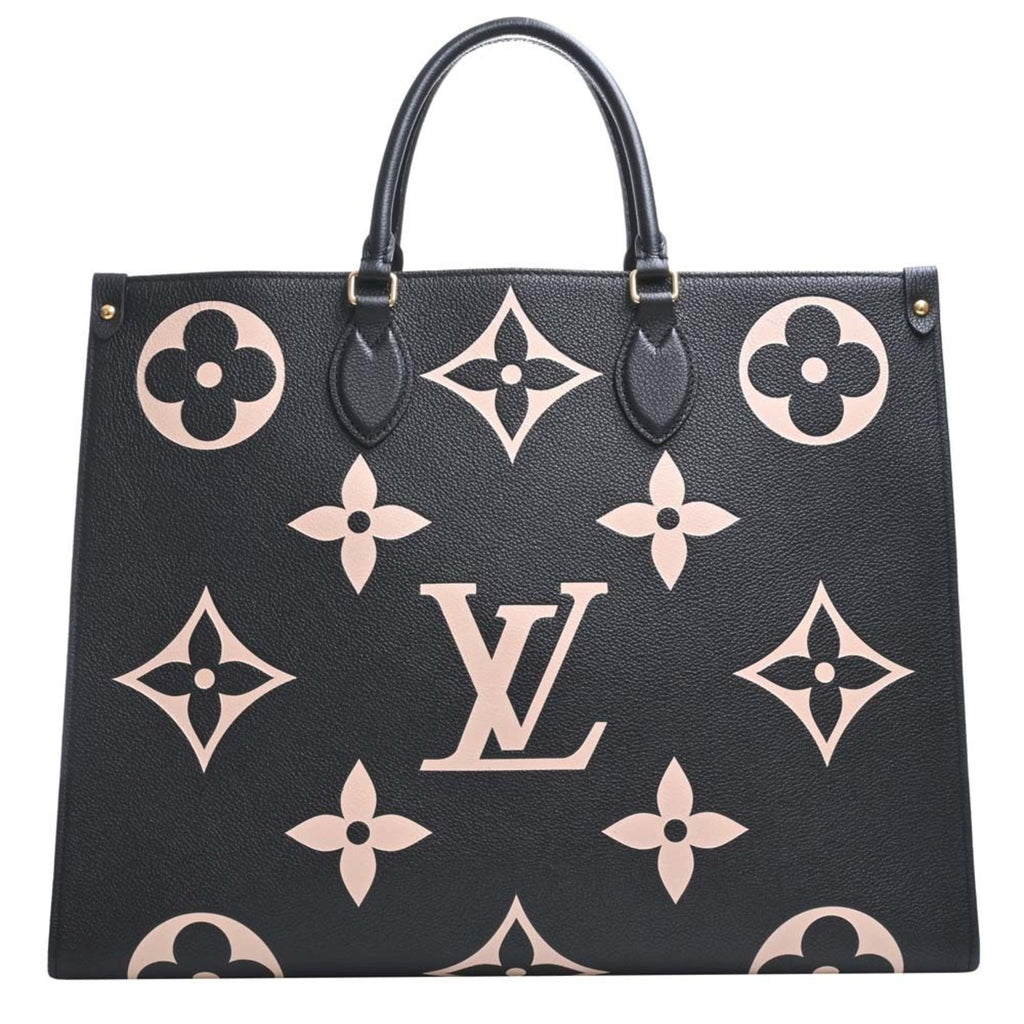 LOUIS VUITTON Empreinte Bicolor On the Go GM Handbag M45945 Black Ladies